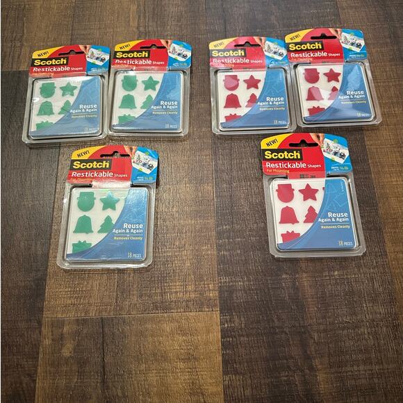 Scotch Restickable Shapes for Mounting Holiday Edition - Picture 5 of 5